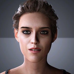 kristen stewart Character 3D Model Low-poly 3D model