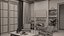 Conception de salon et salle à manger moderne du milieu du siècle