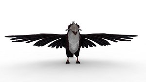 3D Crow 3D model