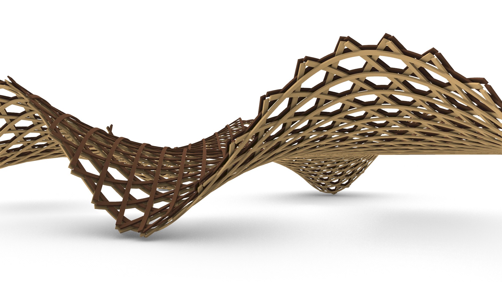 Layered Beams Dancing Structure Model - TurboSquid 2162573