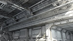 Sci-Fi hall (environment design) full edition pack + bonus