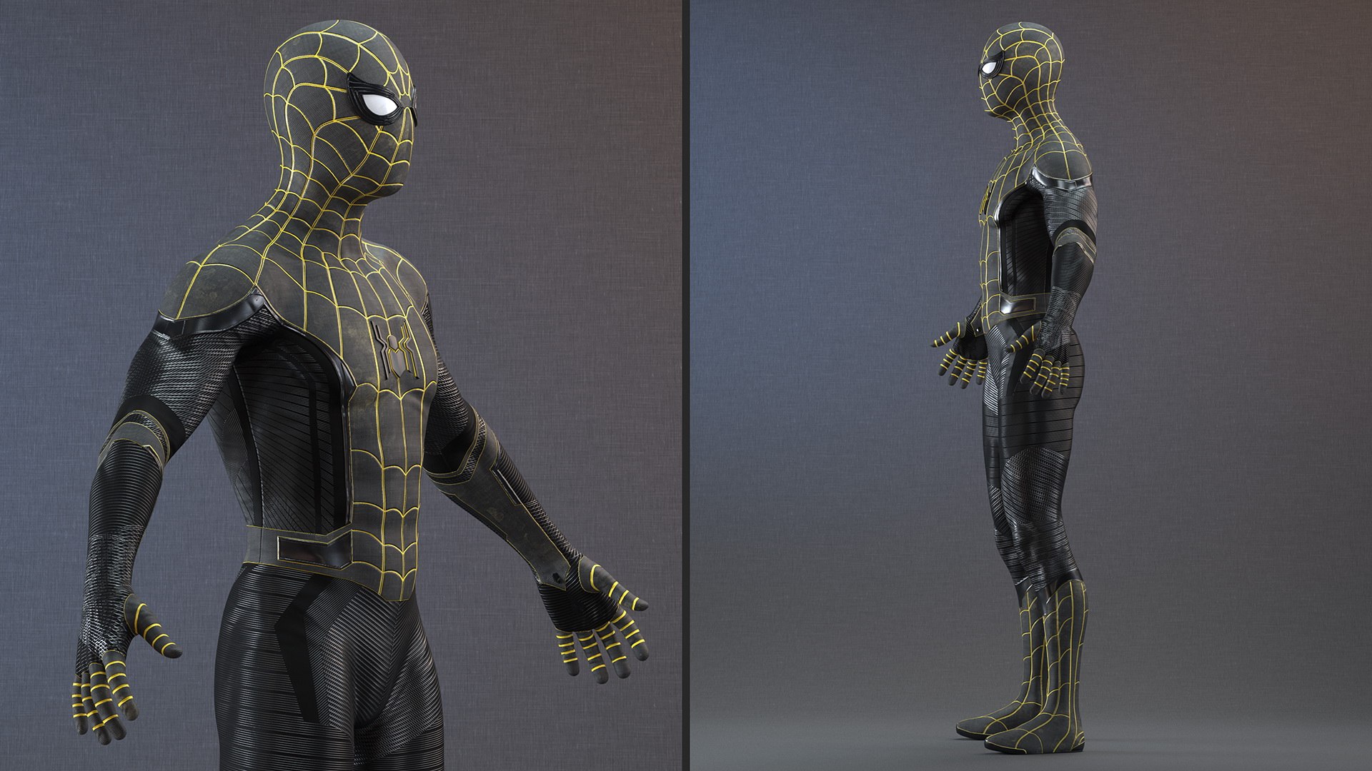 3D Model Spiderman Black Suit Rigged - TurboSquid 2092675