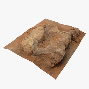 3D model Namibian Desert Rock Formation 05 - Scan