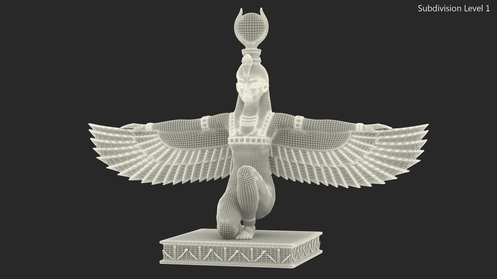 Egypt Goddess Isis Statue 3D model - TurboSquid 2027953