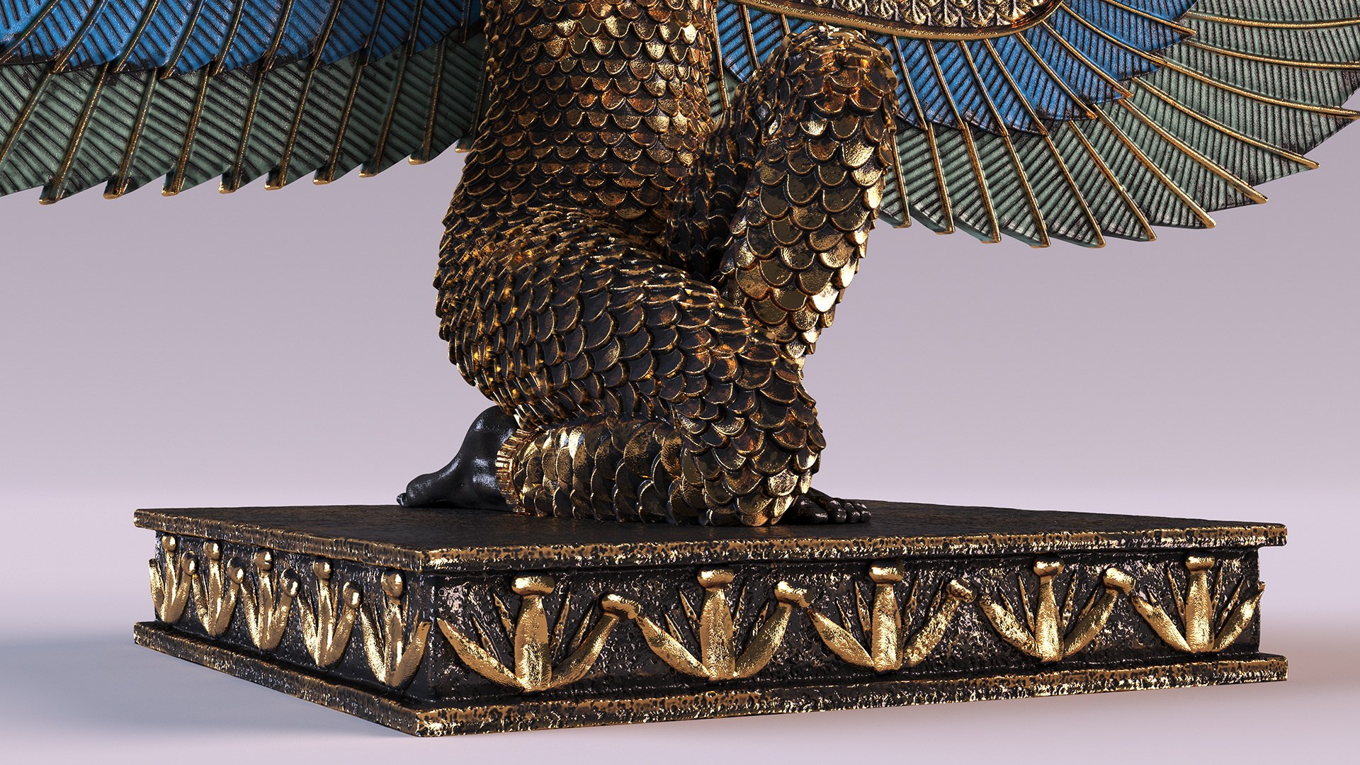 Egypt Goddess Isis Statue 3D model - TurboSquid 2027953