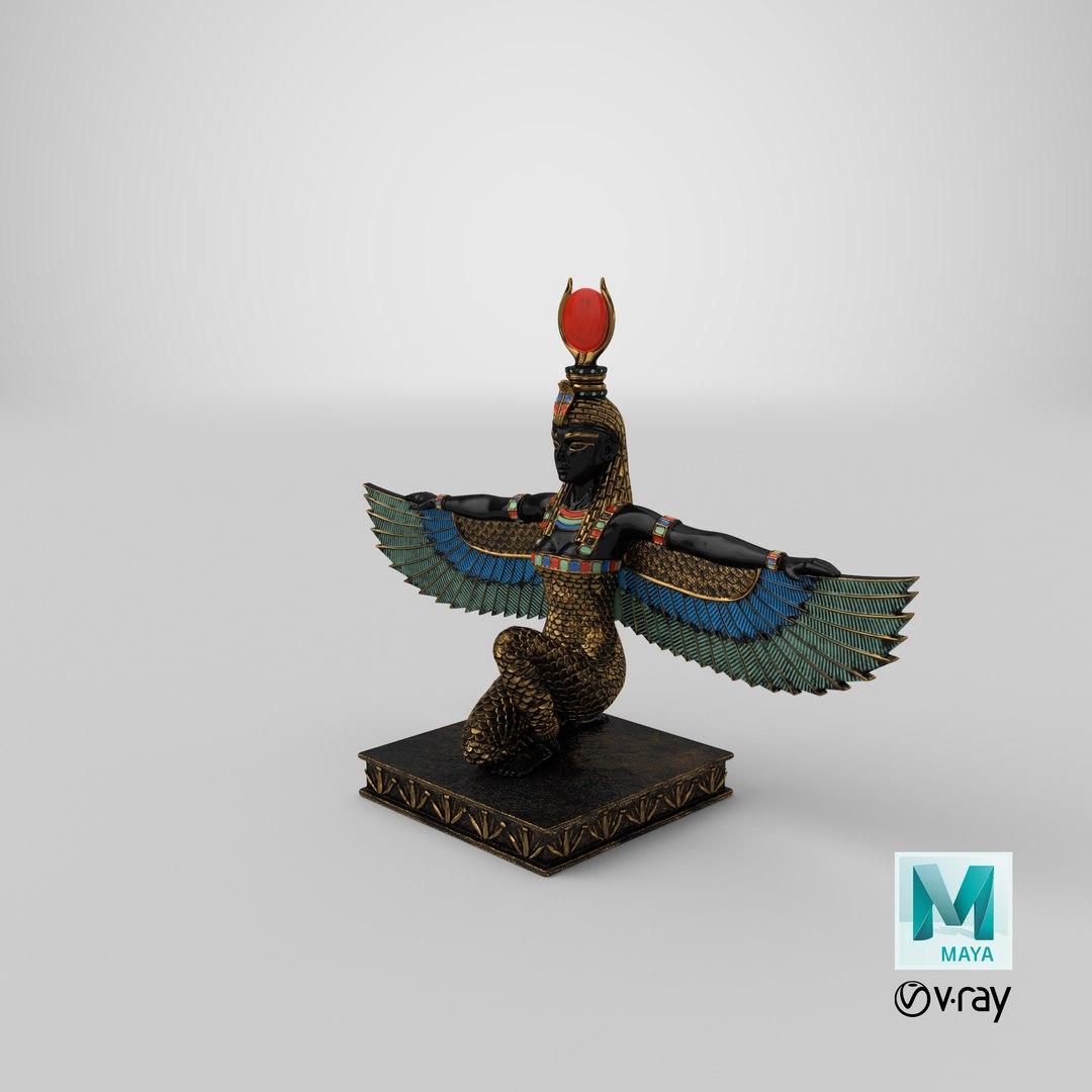 Egypt Goddess Isis Statue 3D model - TurboSquid 2027953