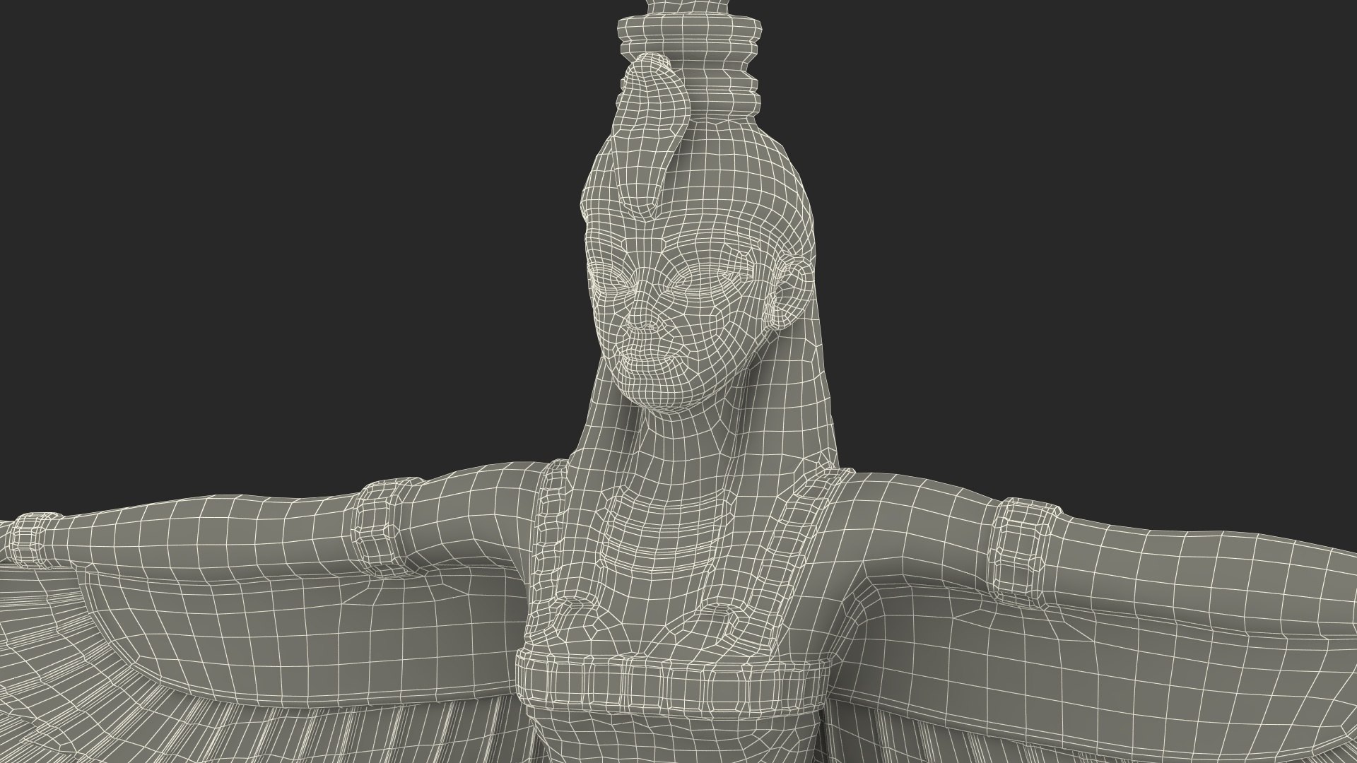 Egypt Goddess Isis Statue 3D model - TurboSquid 2027953