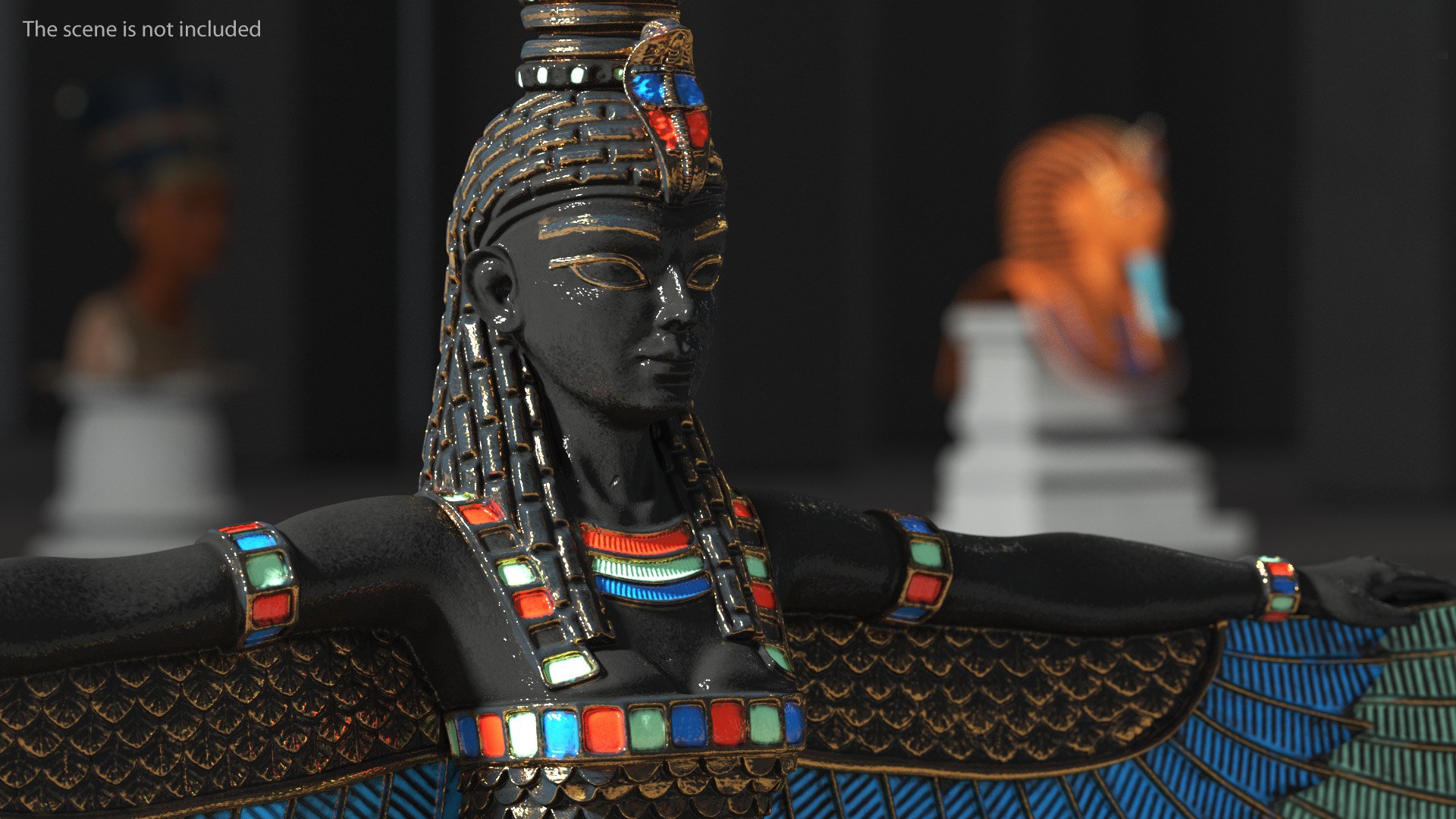 Egypt Goddess Isis Statue 3D model - TurboSquid 2027953