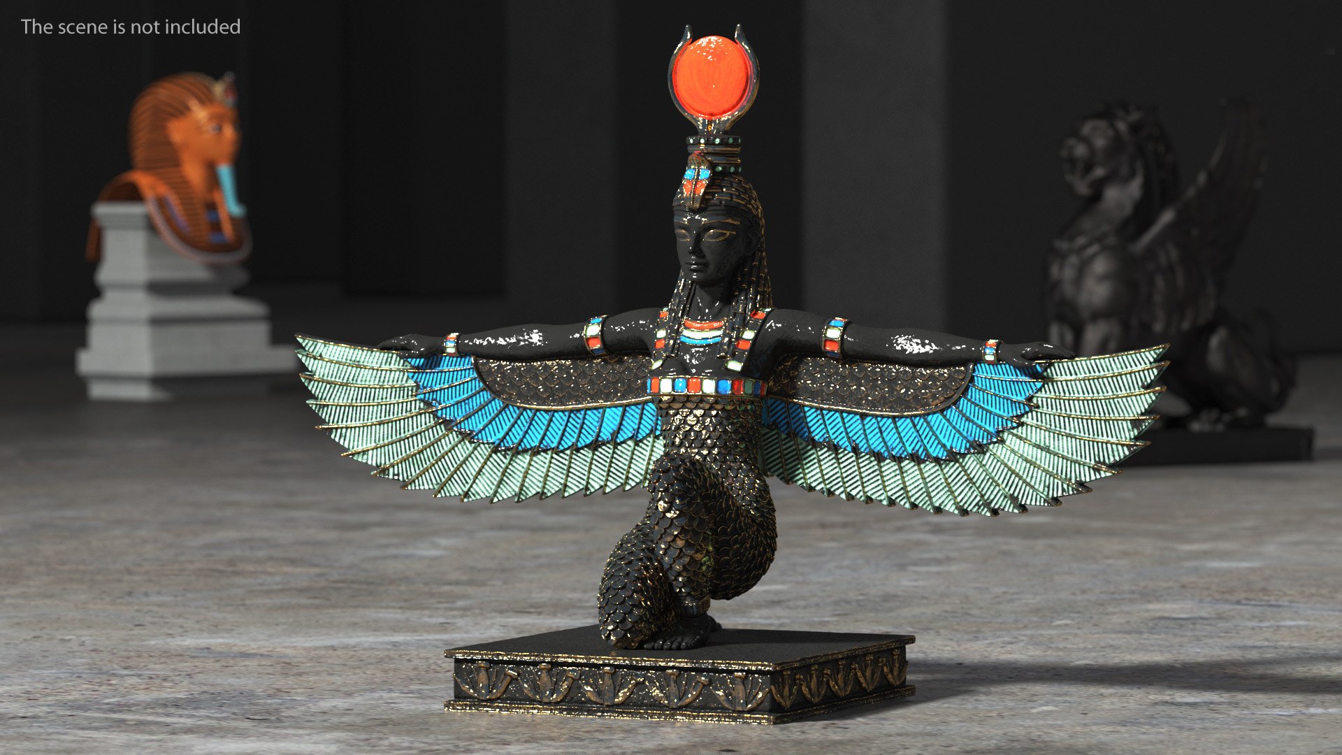 Egypt Goddess Isis Statue 3D model - TurboSquid 2027953
