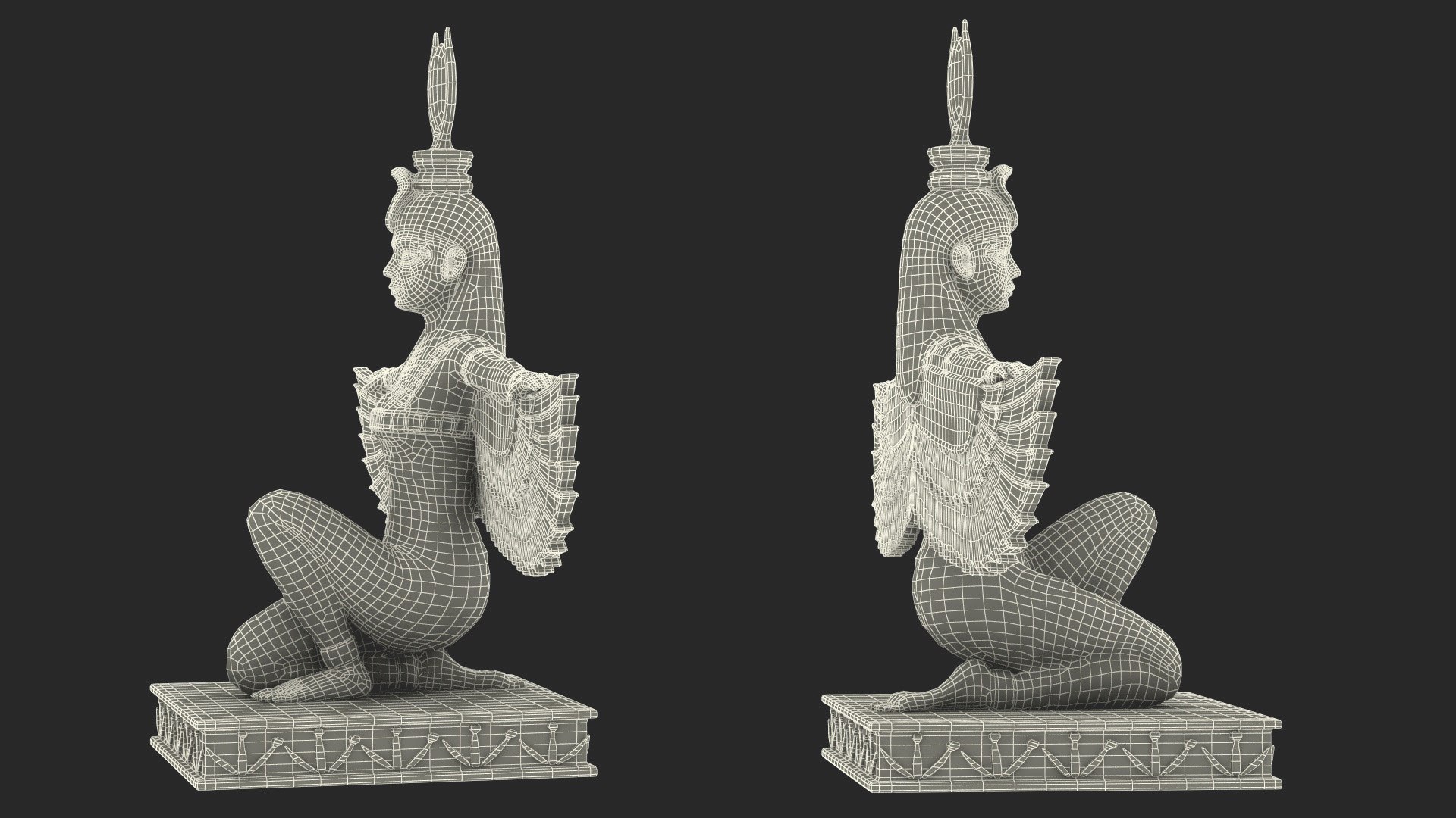 Egypt Goddess Isis Statue 3D model - TurboSquid 2027953