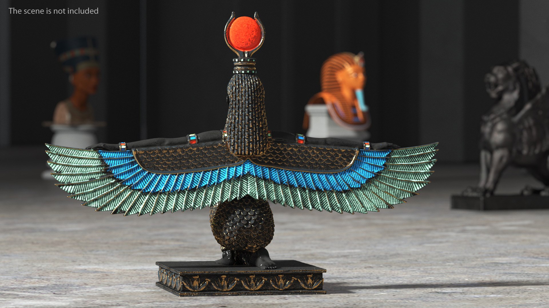 Egypt Goddess Isis Statue 3D model - TurboSquid 2027953
