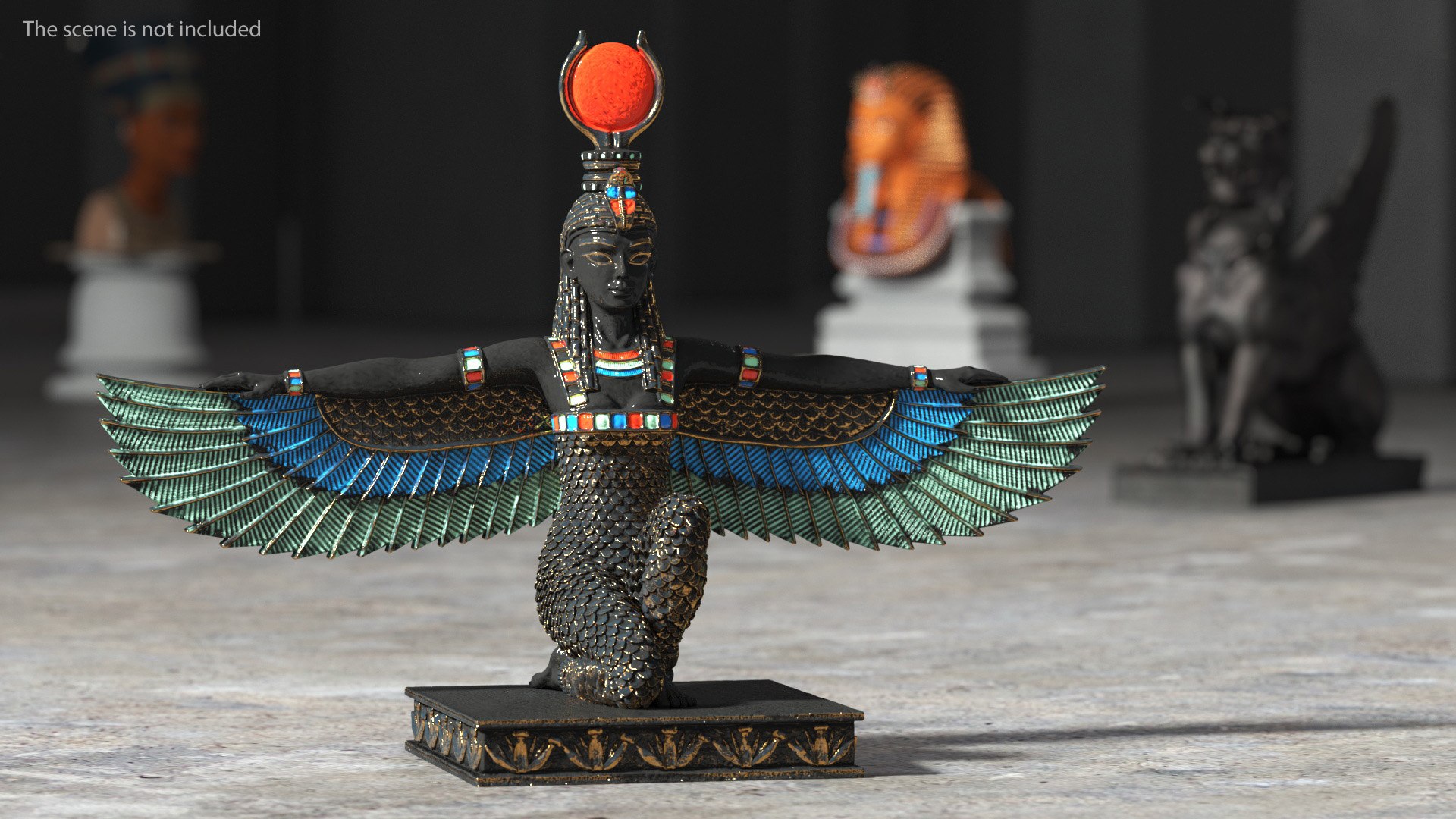 Egypt Goddess Isis Statue 3D model - TurboSquid 2027953