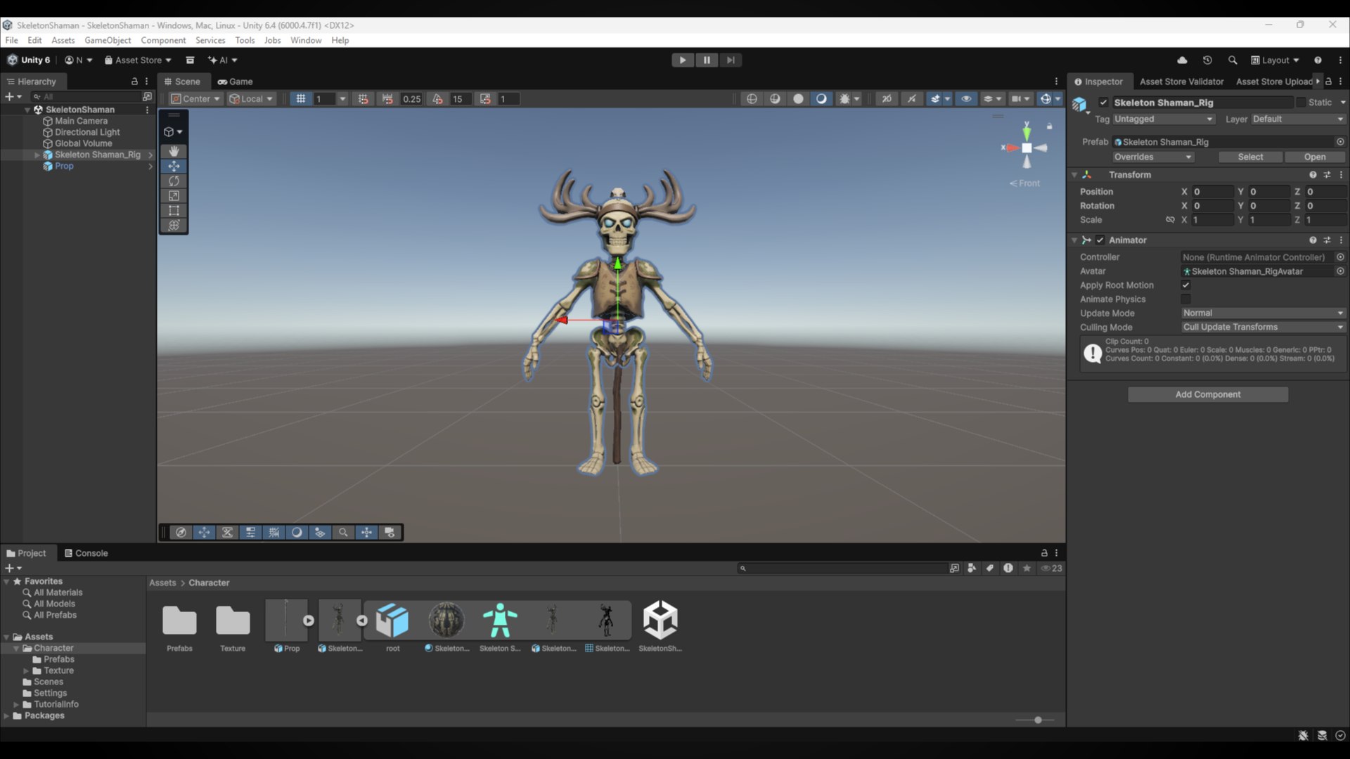 3D model Stylized Skeleton Character - Shaman low-poly 3d model https://p.turbosquid.com/ts-thumb/Zu/lseCft/Ol/unityviewport/png/1787538719/1920x1080/fit_q87/b02ac1d0b71493f2281e100e6ef18ff894422dc5/unityviewport.jpg
