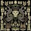 Stilisierte Skelettfigur – Schamane (Low-Poly-3D-Modell)