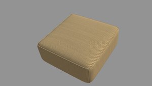 Single Sofa- Cushion 3D model