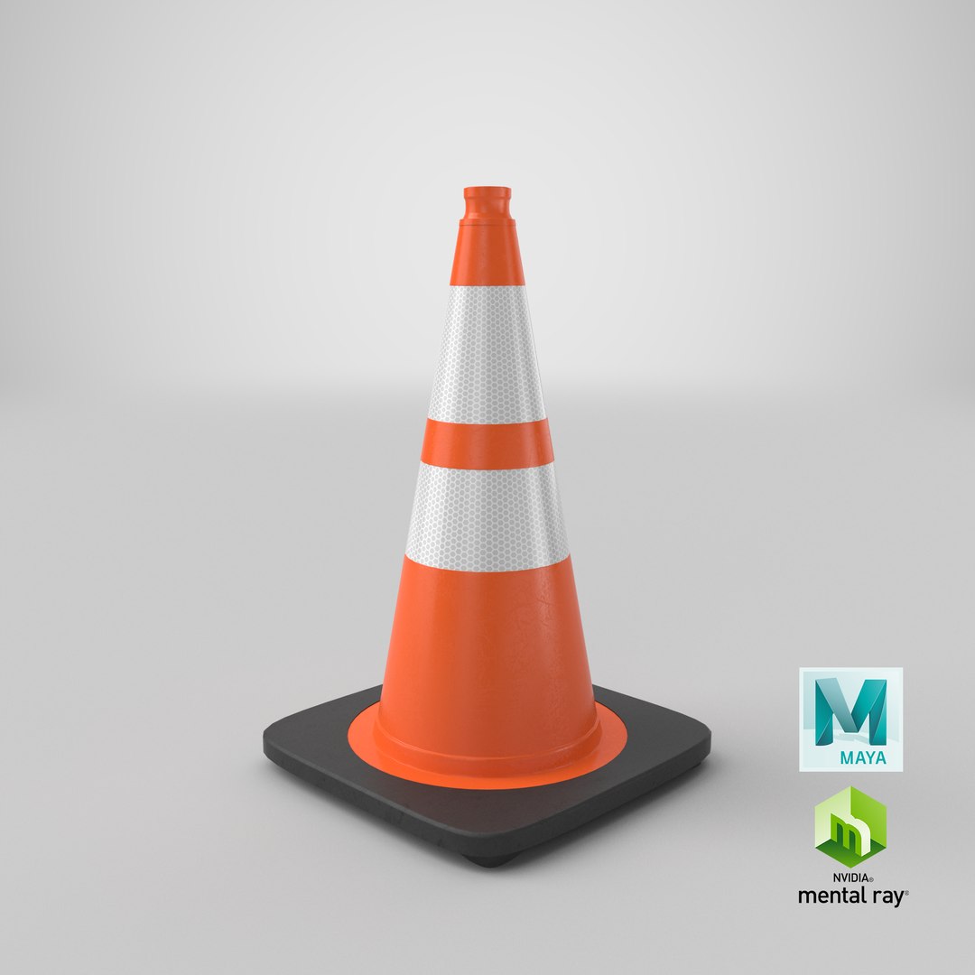 3D Model Traffic Cone 01 - TurboSquid 2045525
