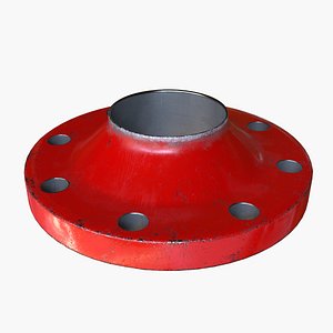 Flange DN100 RED 3D model