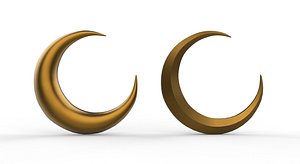 Moon design 3D model 3D model