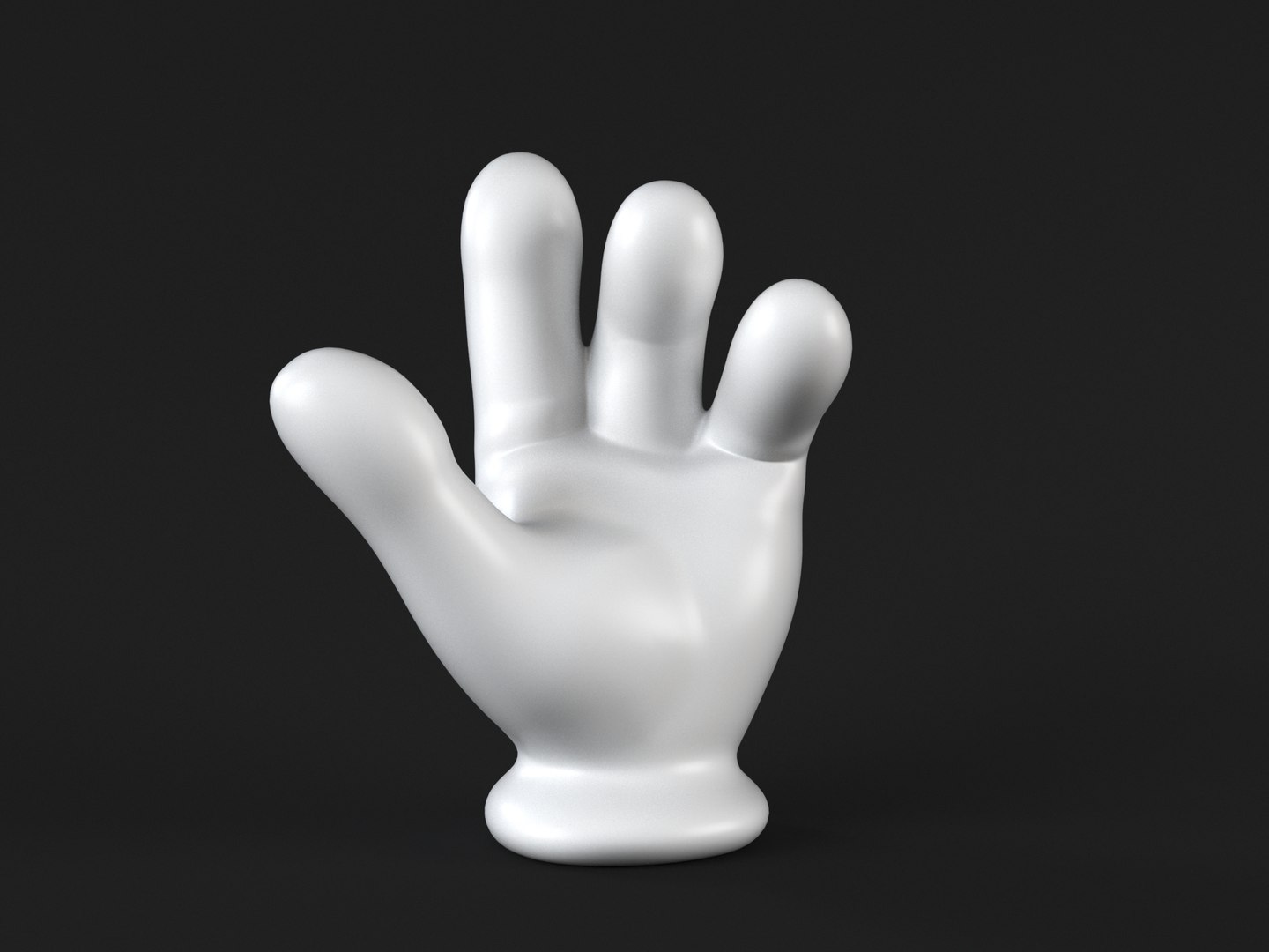 Mickey Hand - Handshake 1 3D Model - TurboSquid 2457677