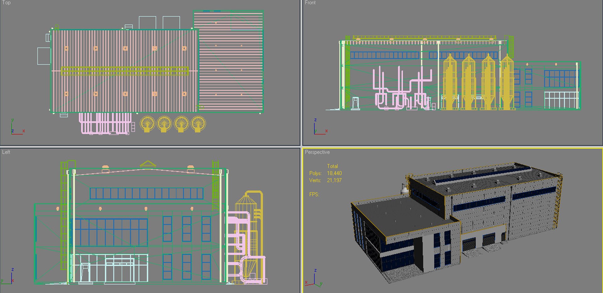 Industrial Building Model - TurboSquid 1325580