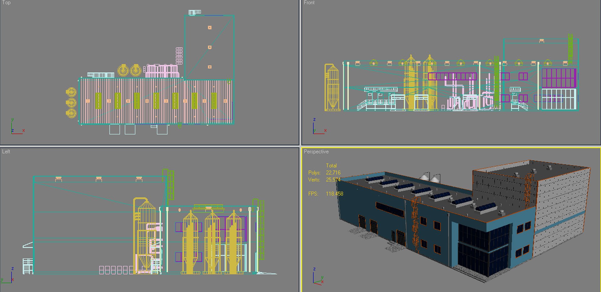 Industrial Building Model - TurboSquid 1325580