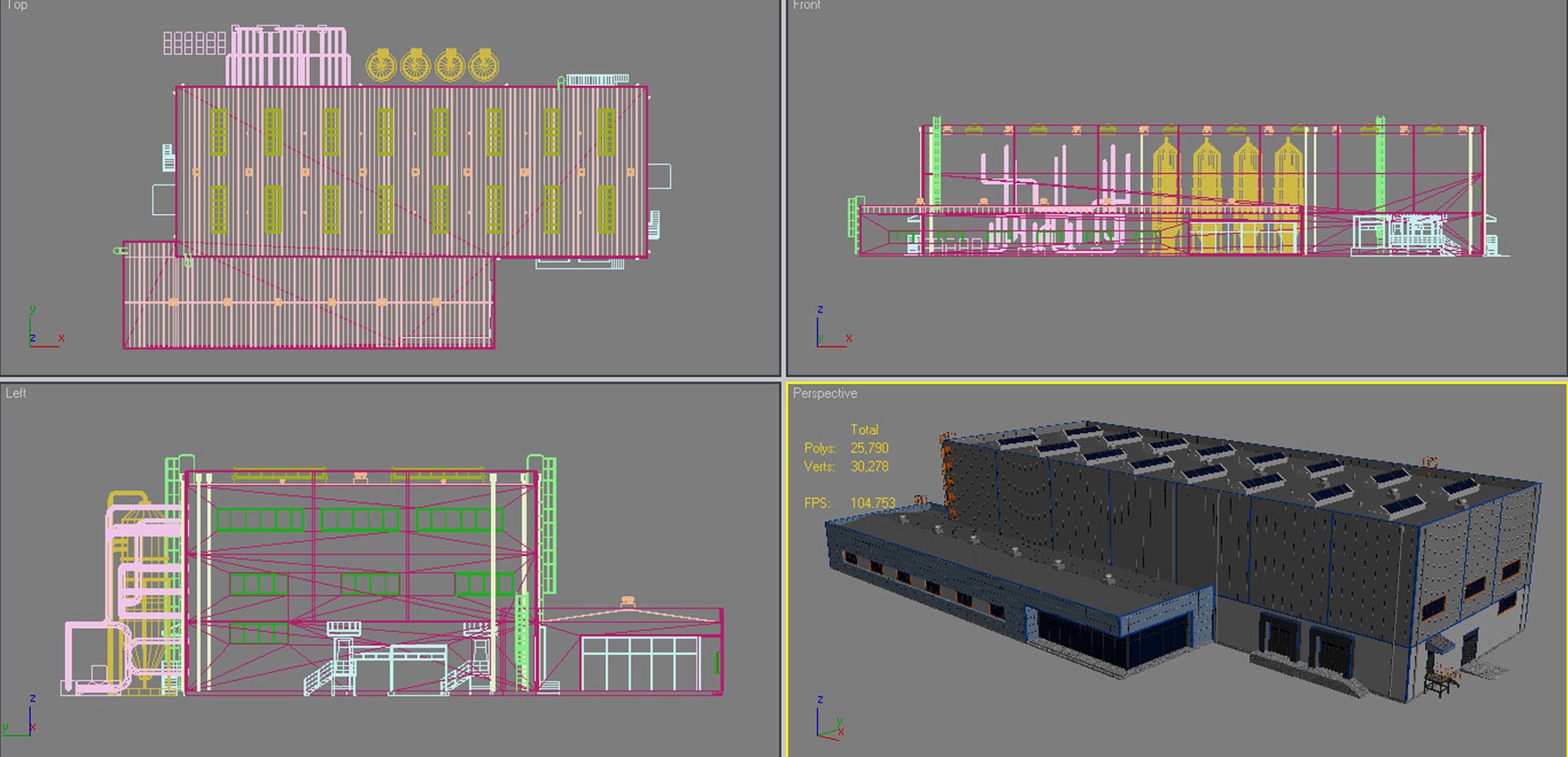 Industrial Building Model - TurboSquid 1325580