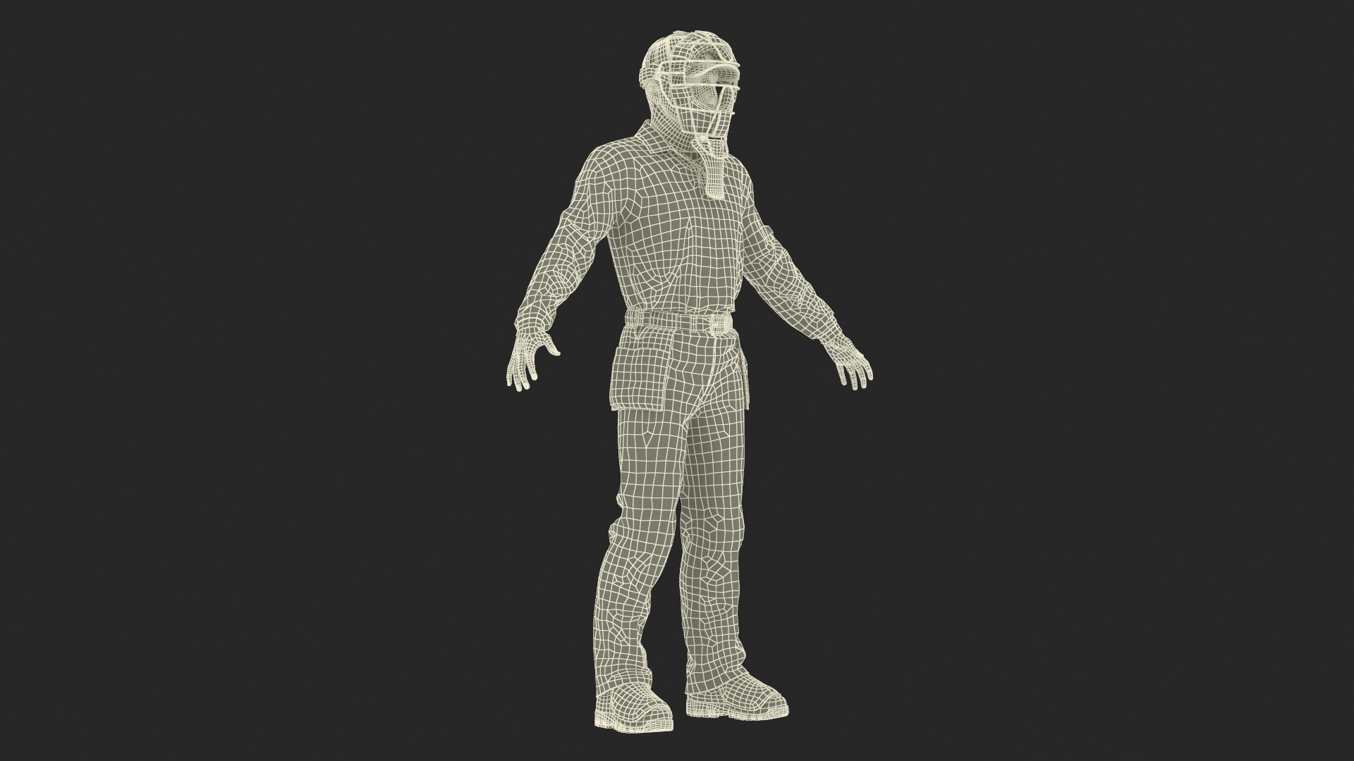 Baseball Umpire With Protective Mask Rigged 3D Model TurboSquid 2297520