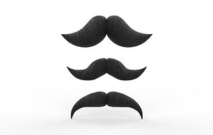 Moustache 3D model model