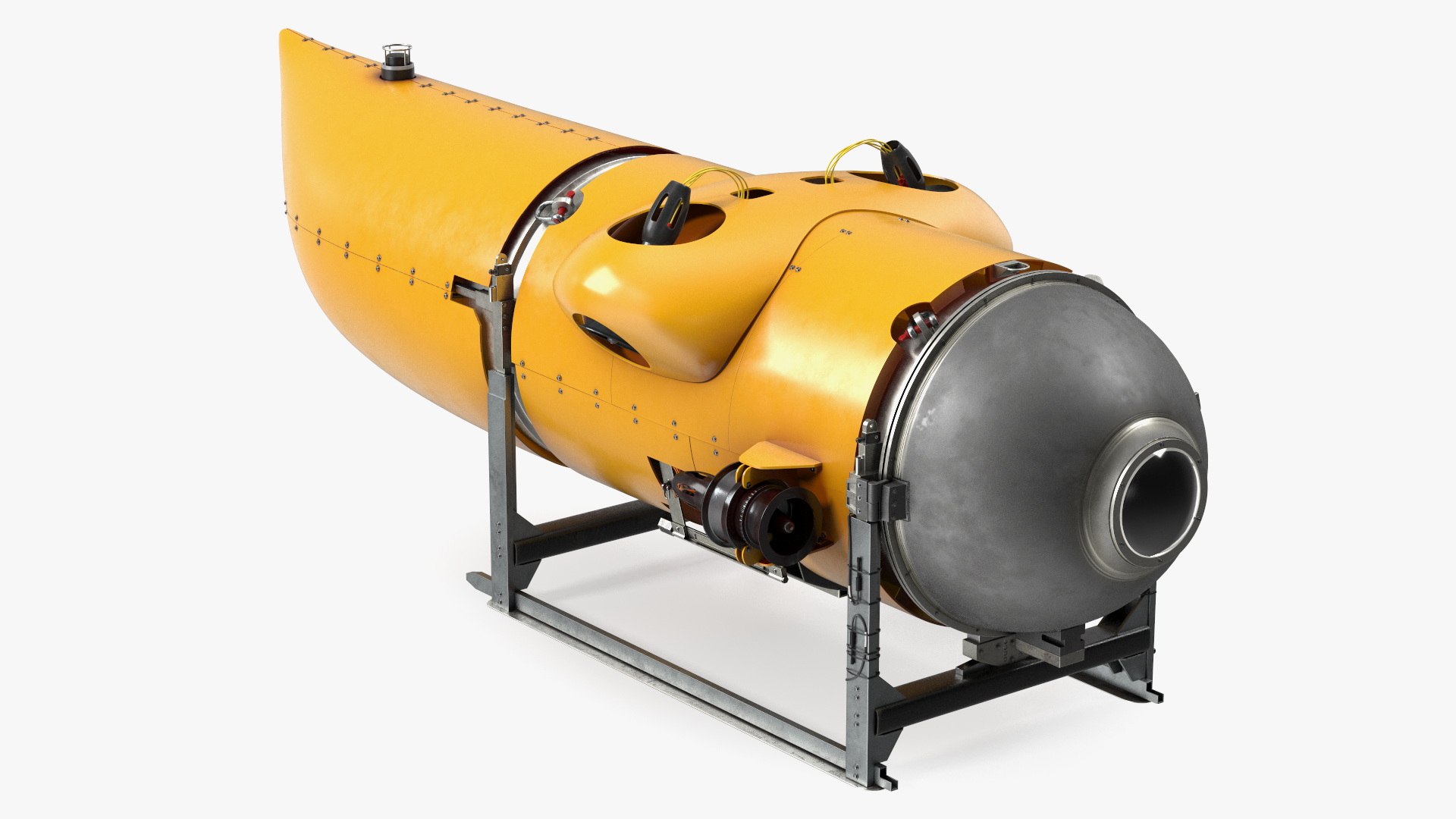 Modern Touristic Submarine New 3D model preview