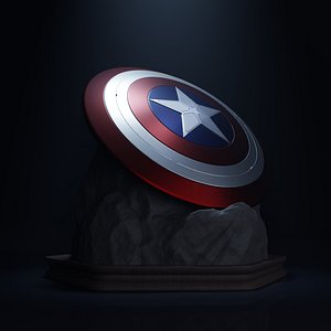 Captain America's Shield Sculpture Print 3D