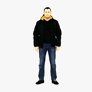 3D scanned realistic human model
