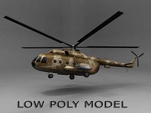 3d helicopter polys model