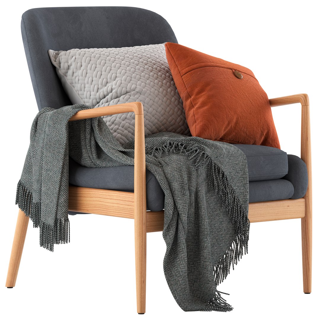 Temple And Webster Lucas Armchair 3D Model TurboSquid 2182887