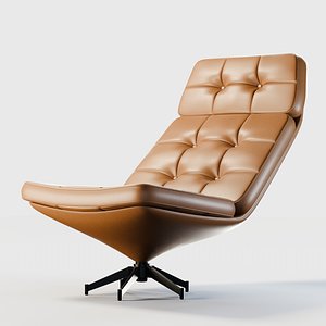 3D LeatherArmchair