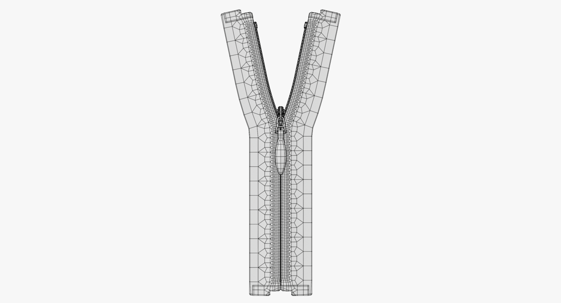 Nylon Invisible Zipper 3D - TurboSquid 1249660