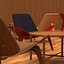 Hans Wegner CH 07 fotel + stół