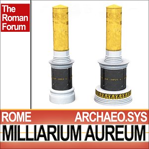 3ds max scientifically roman milliarium aureum