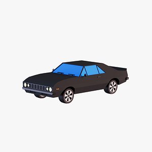 Sports car historic 3D model