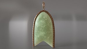 jade earring 3D model