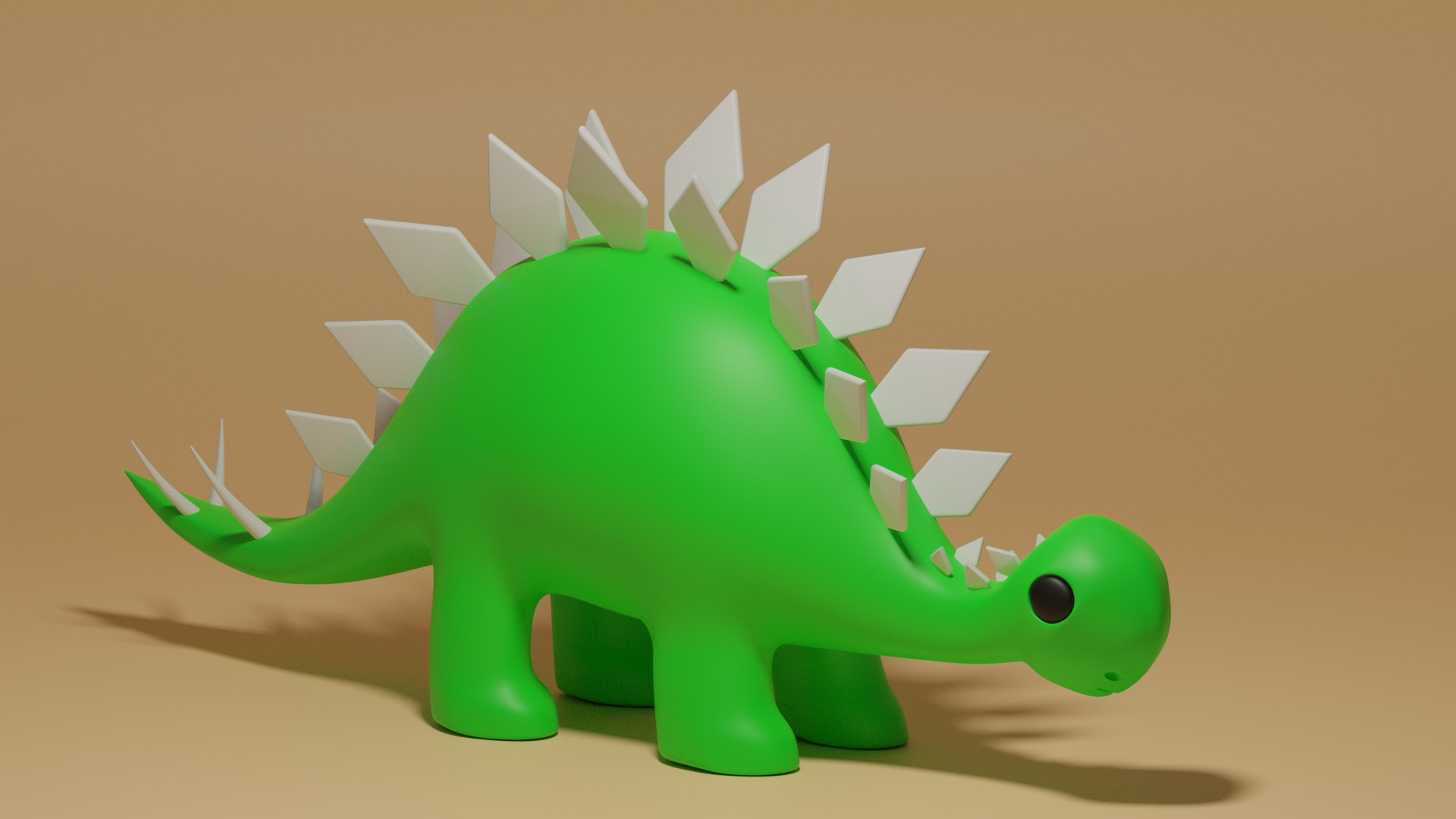 3D Cartoon Cute Dinosaur Stegosaurus Toy 3D Model Model - TurboSquid ...