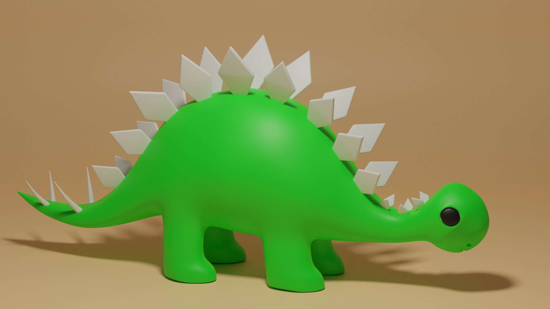 3D Cartoon Cute Dinosaur Stegosaurus Toy 3D Model Model - TurboSquid ...