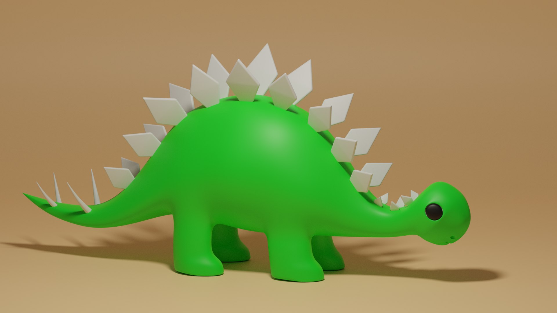 3D Cartoon Cute Dinosaur Stegosaurus Toy 3D Model Model - TurboSquid ...