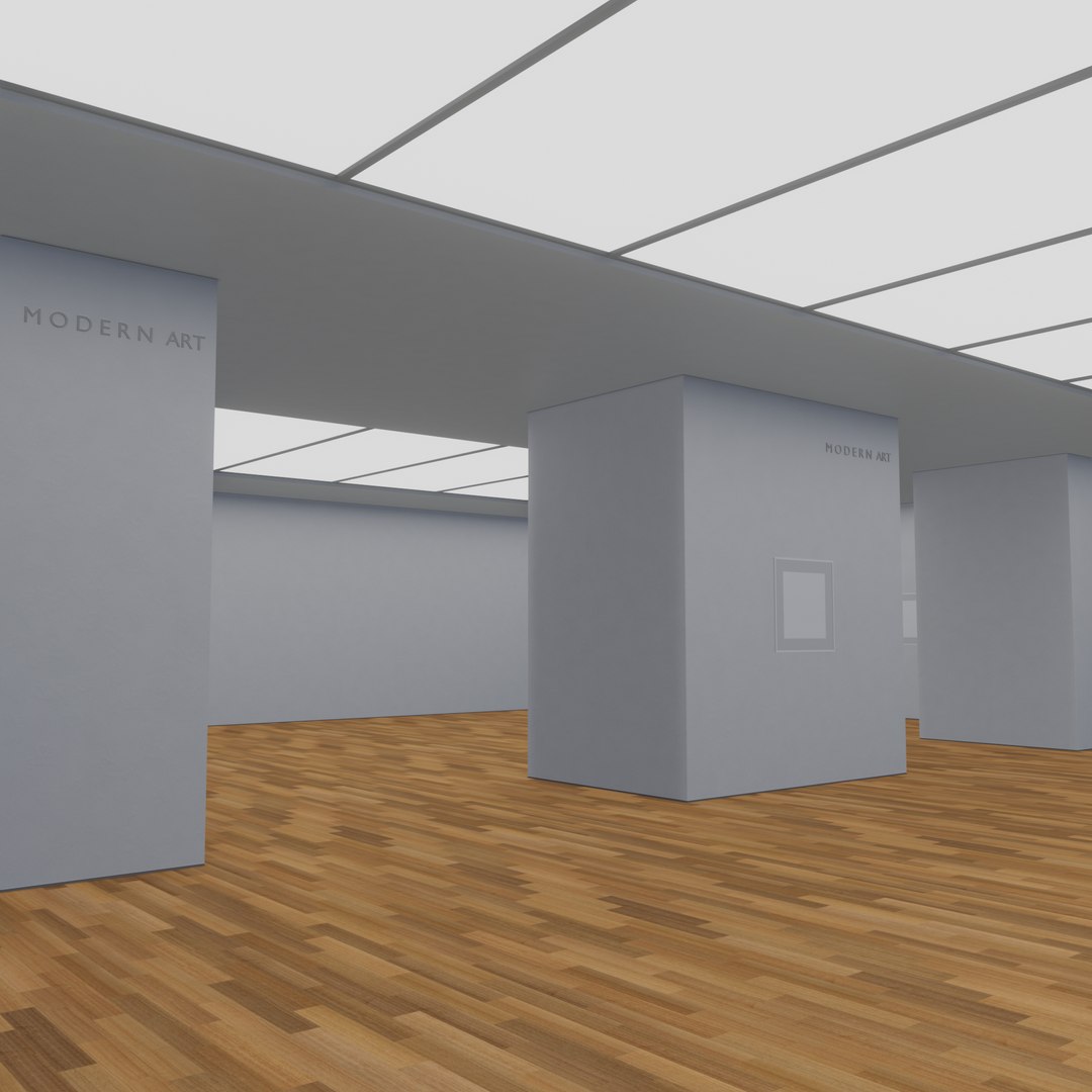 ART GALLERY Museum Interior Model - TurboSquid 2195598