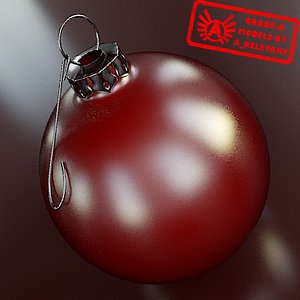 christmas tree ornament 2010 3d max