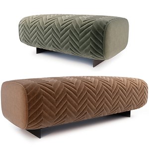 Ottoman Minotti Quincy 3D model