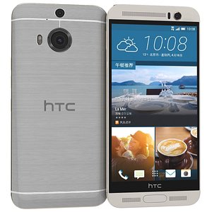 3d model of htc m9 silver gold