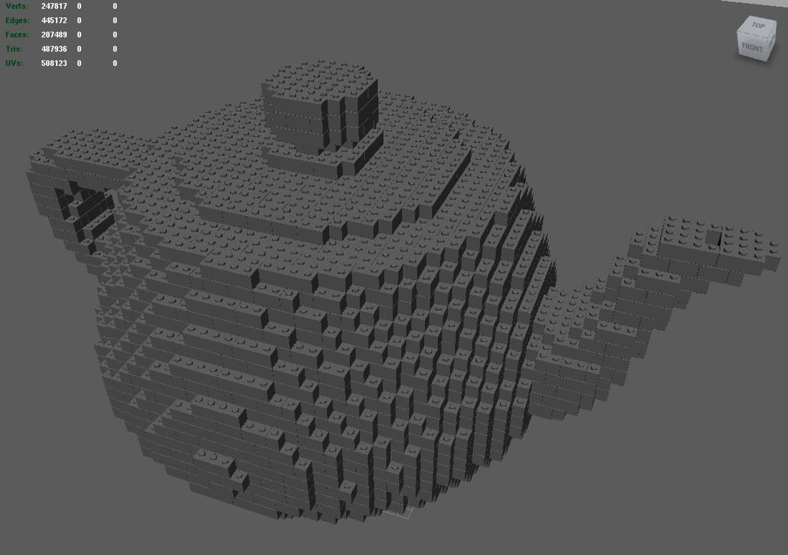 3d Model Lego Teapot