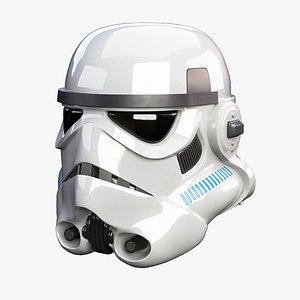 3D Stormtrooper White Helmet
