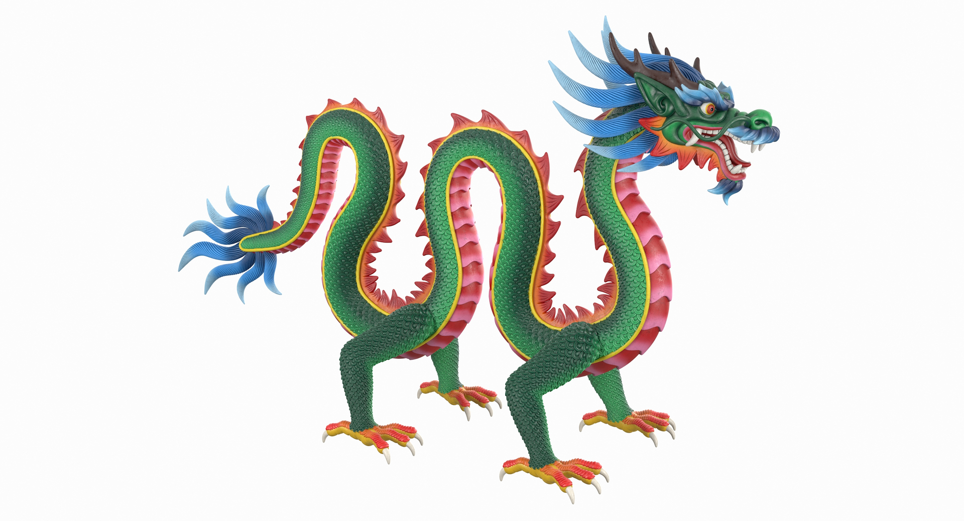 3D chinese dragon rig clr model - TurboSquid 1408071