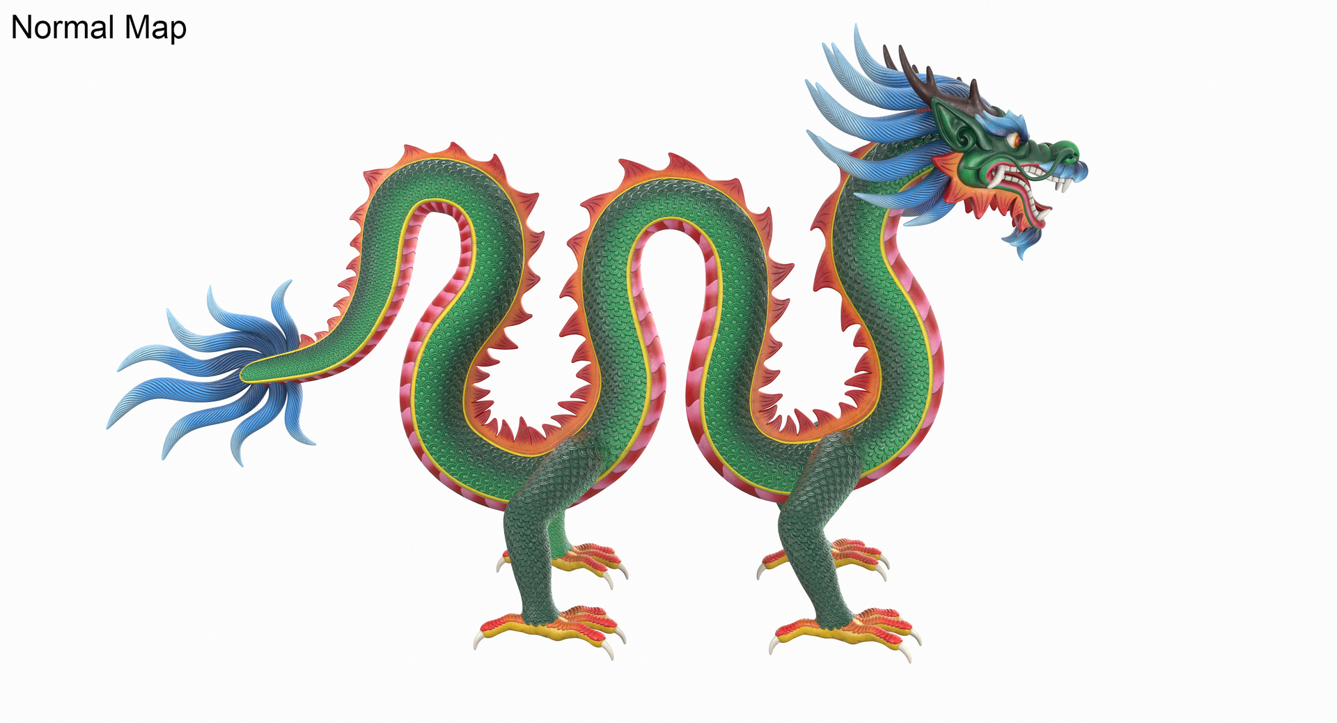 3D chinese dragon rig clr model - TurboSquid 1408071